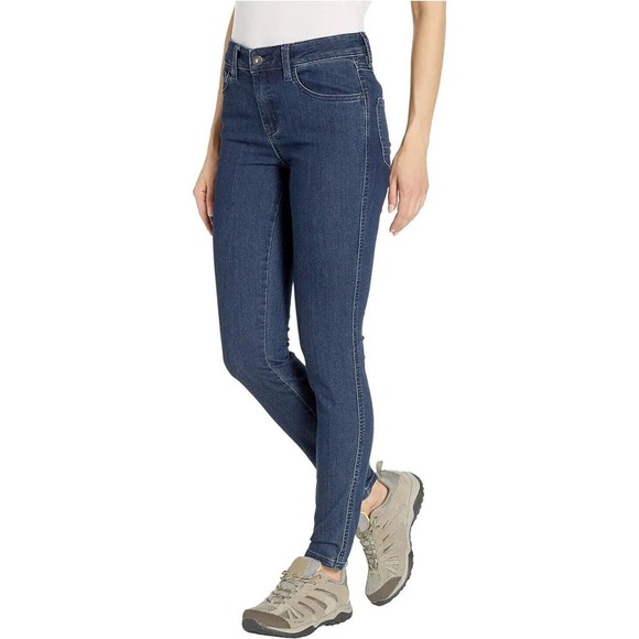 Prana Denim - prAna Womens Oday Organic Cotton High Rise Skinny Jeans Sz 8 Regular Indigo NWT